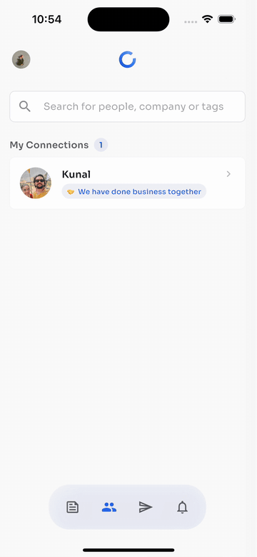 Viewing a member business profile